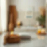 A serene spa setting with natural elements for body cleansing.