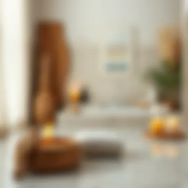 Natural Spa for Body Cleansing A serene spa setting with natural elements for body cleansing.