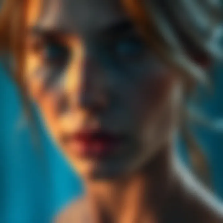 Illustration of hormonal changes affecting skin appearance