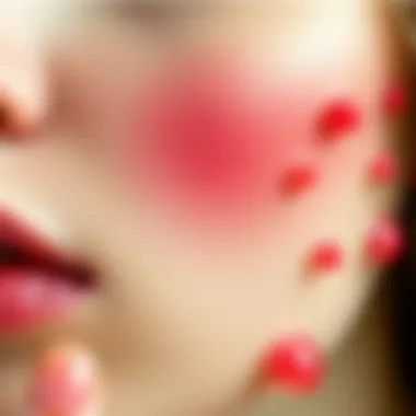 Dermatological Conditions with Red Bumps Illustration depicting various dermatological conditions associated with red bumps