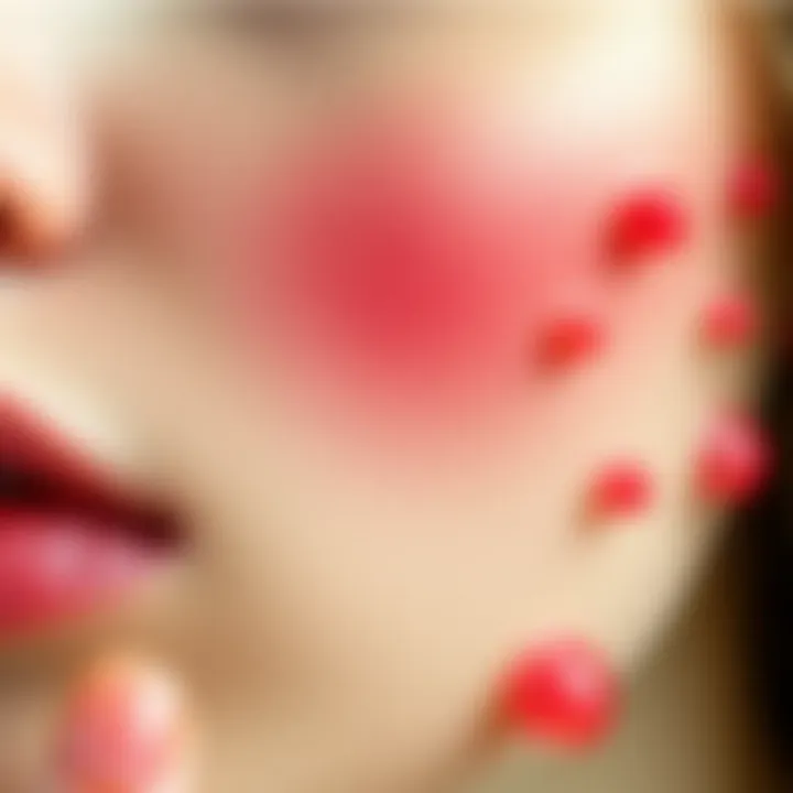 Dermatological Conditions with Red Bumps Illustration depicting various dermatological conditions associated with red bumps