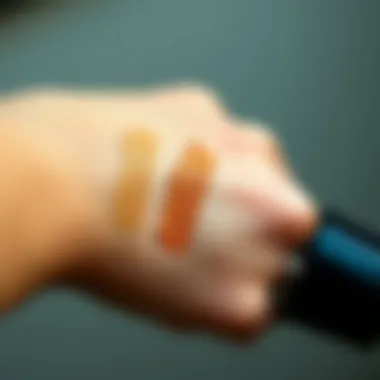 Visual Guide to Warm Undertone Foundations Warm undertone foundation swatches on skin