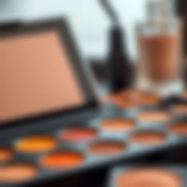 Palette of Colors for Warm Undertones Warm undertone makeup palette showcasing harmonious shades