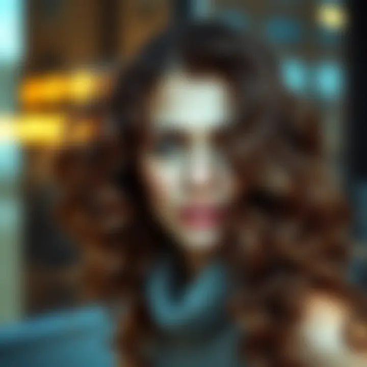 Diverse hair types styled in water wave fashion