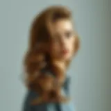 Elegant water wave hairstyle showcasing natural flow