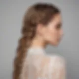 Elegant half-up hairstyle showcasing intricate braids