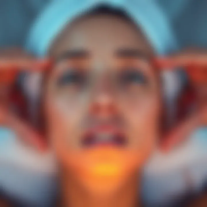 Facial Yoga for Skin Rejuvenation Illustration of facial yoga techniques targeting skin rejuvenation