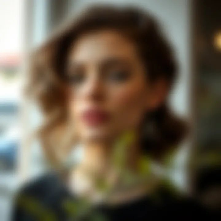 Textured hairstyle with defined layers