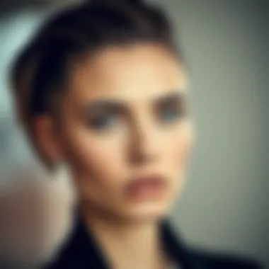 Trendy undercut style with long top