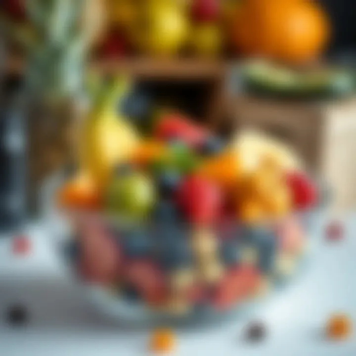 Nutritional Abundance A vibrant fruit bowl rich in nutrients