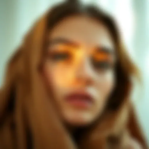 A serene face with glowing skin