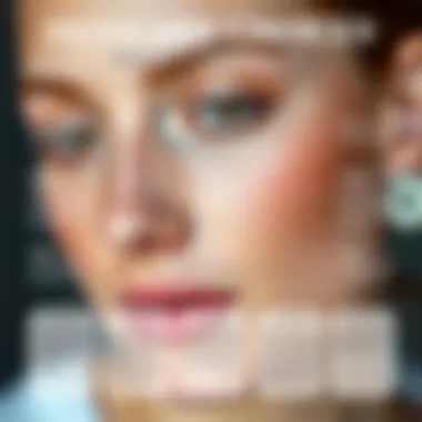 Skincare Choices Based on Face Shape Infographic showing the impact of face shape on skincare choices